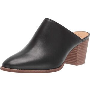 Madewell Harper Mules in Black Leather. 8.5